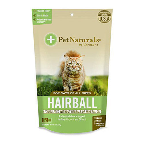 Pet Naturals Of Vermont Hairball Chews For Cats Of All Sizes, 30 Ea